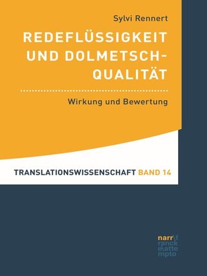 cover image of Redeflüssigkeit und Dolmetschqualität